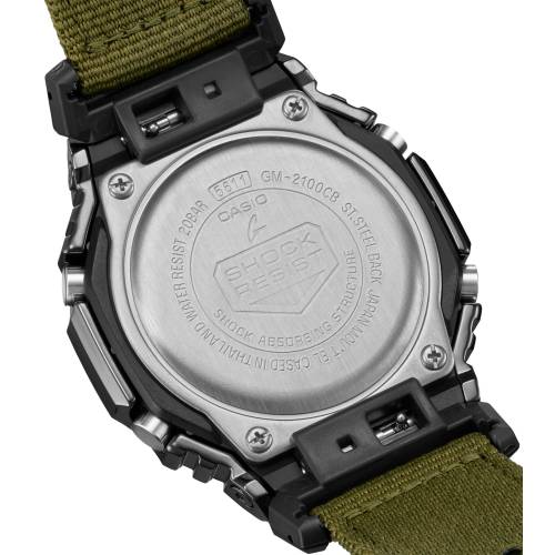 Orologio G-Shock con Cassa Ottagonale PVD Canna di Fucile e Cinturino in Tela