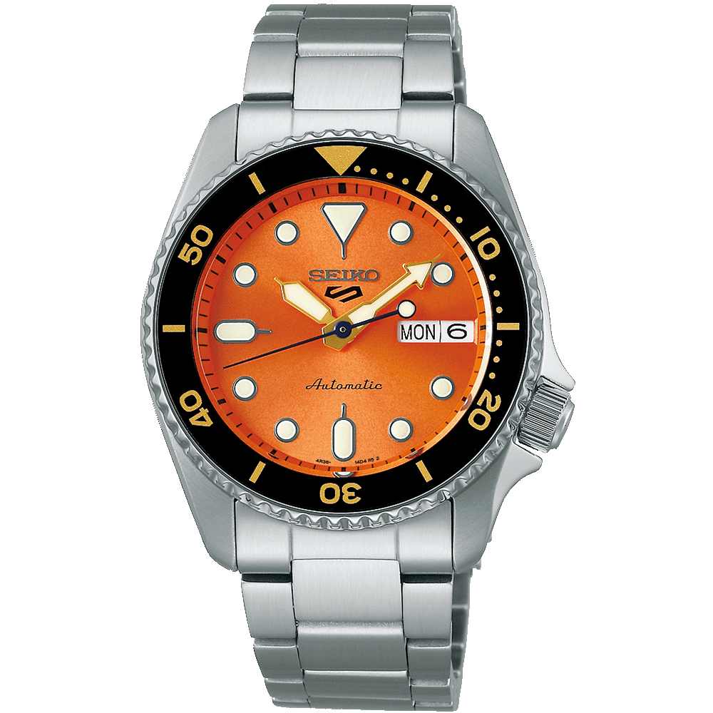 Orologio Seiko 5 Sports Automatico con Quadrante Arancio