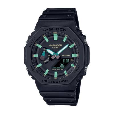 Orologio Casio G-Shock nero con Indici e Lancette Verdi