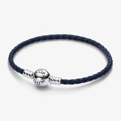 Pandora Bracciale in Pelle Blu