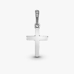 Charm Pandora Colgante Cruz Luminosa Blanca