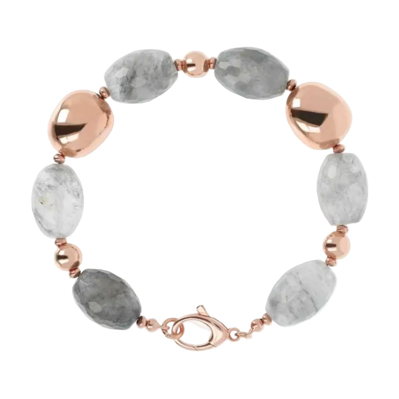 Pulsera Bronzallure Maxima con cuarzo nublado