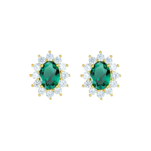 Orecchini Amen Royal Lady Dorati Con Zircone Verde Smeraldo ORLDMGBVE