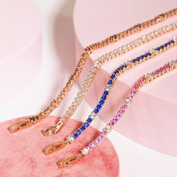 Bracciale Bronzallure Tennis Con Cubic Zirconia Rosa WSBZ01998.ROSE.SH