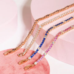 Bracciale Bronzallure Tennis Con Cubic Zirconia Rosa WSBZ01998.ROSE.SH