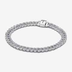 Bracciale Pandora Catena Maglia Cubana Pavè