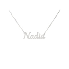 Collana Nome Nadia In Acciaio 316 -