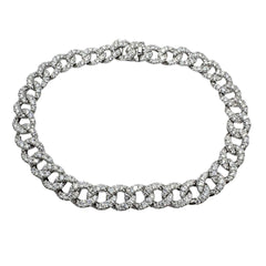 Davite&amp;Delucchi Groumette Bracelet in White Gold and Diamonds