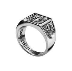 Maria Cristina Sterling Lily Seal Ring