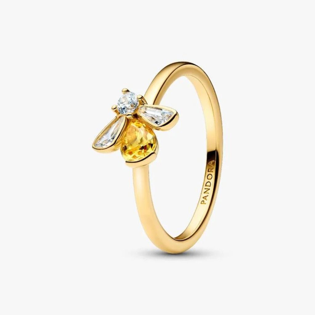 Anello Pandora Ape Luminosa Dorato 164562C01