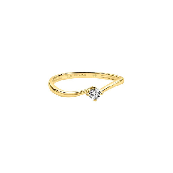 Anello Stroili Solitario Claire Oro Giallo Cubic Zirconia 1412099