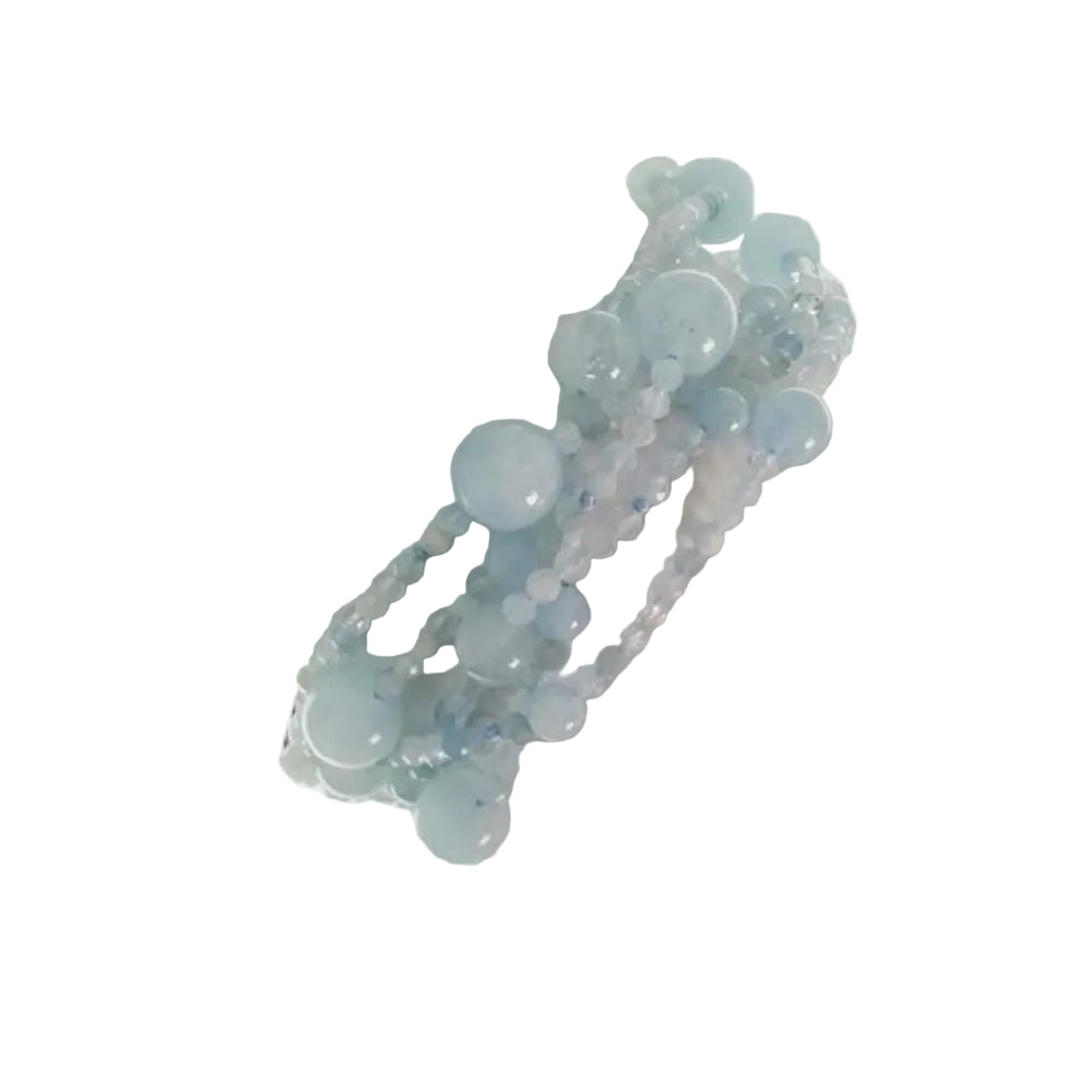 Pulsera Rajola Jazz con Aguamarina y Nácar
