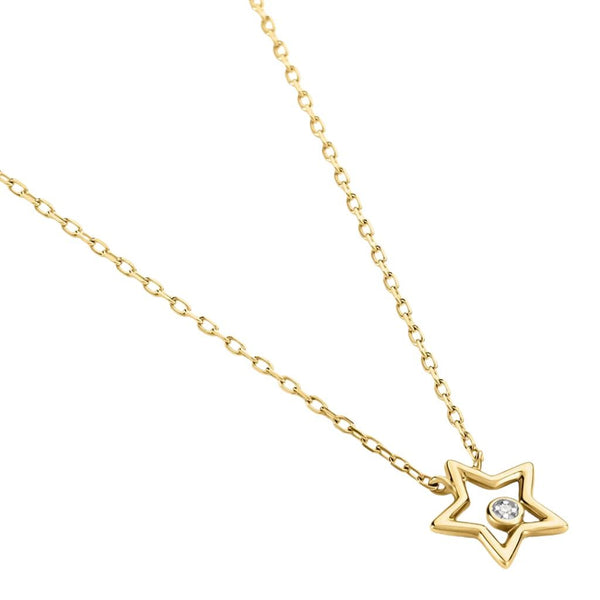 Collana Stroili Stella Mon Petit Oro Bicolore 9 KT Diamante 0,0023 ct 1436847