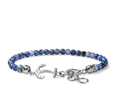 Bracciale Maria Cristina Sterling con Ancora e Sodalite G2865
