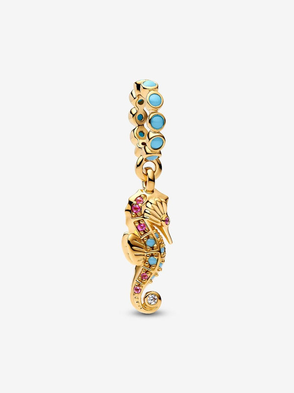 Charm Pandora Pendente Cavalluccio Marino Placcatura In Oro 14k 763895C01