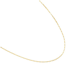 Stroili Poeme 9 KT Yellow Gold Necklace Square Forzatina Chain 1436380