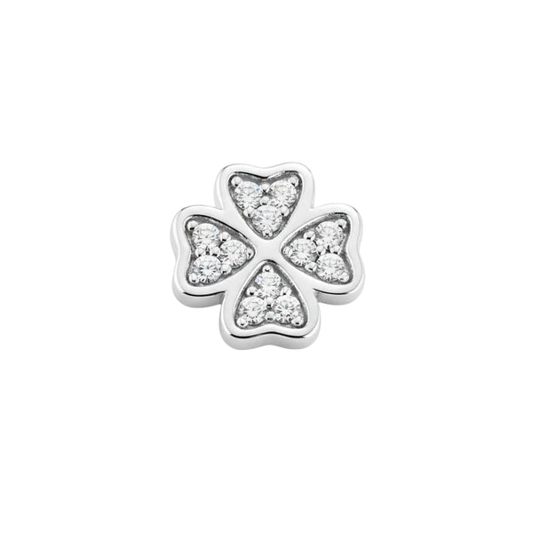 Marcello Pane Quadrifoglio Stopper Maxy Charms with Zirconia