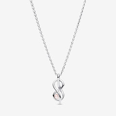 Collana Pandora Legame Infinito Con Perla Rosa Artificiale 393762C01-50