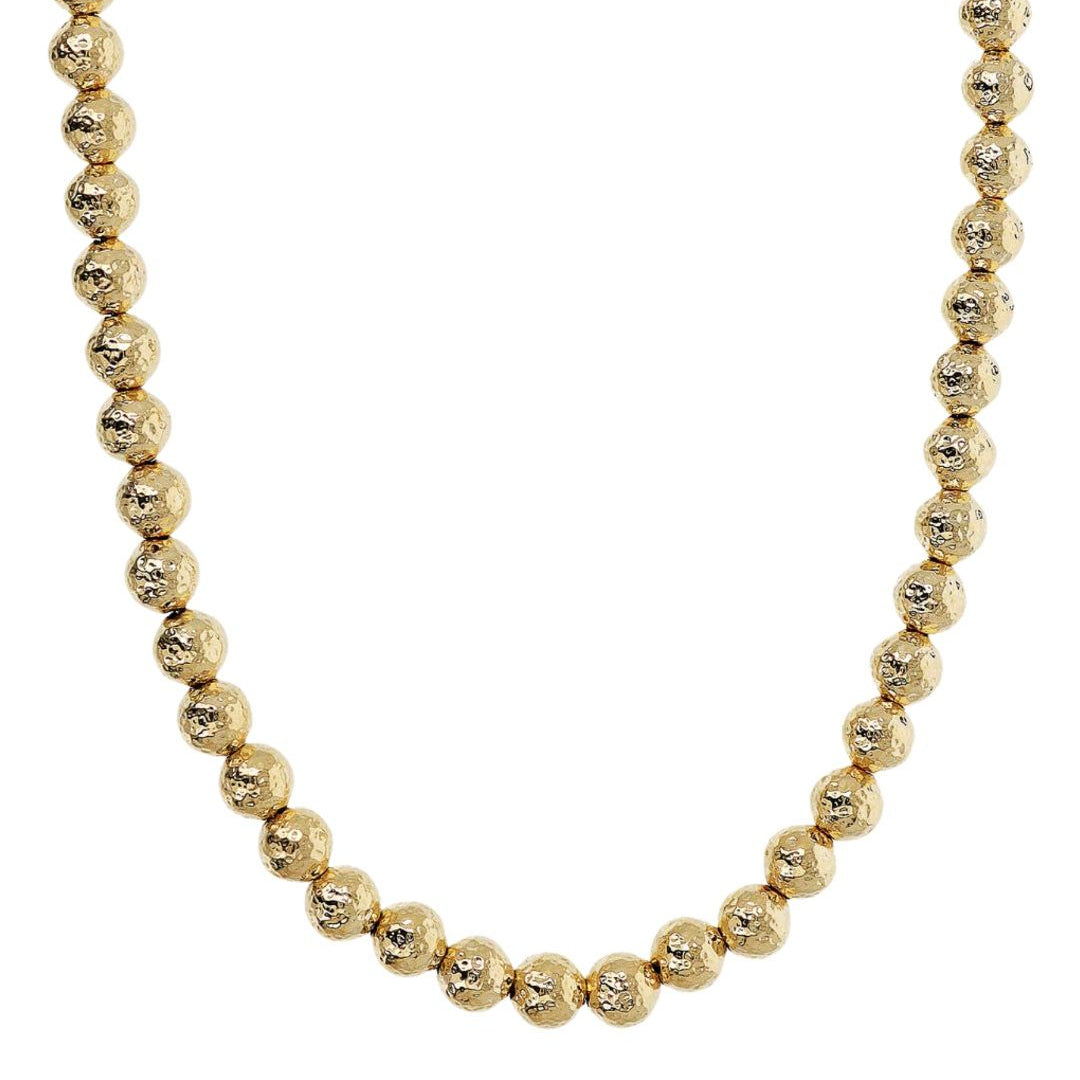 Collana Etrusca Girocollo Con Sfere Martellate -