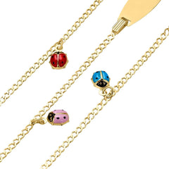 Stroili Bracelet with Ladybug Charm Holy 9 KT Yellow Gold 1415883