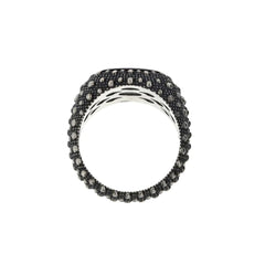 Albert M. Chevalier Ring with Sea Urchin Texture and Tiger's Eye