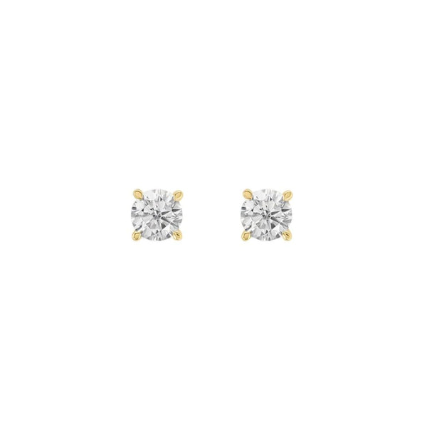 Orecchini Stroili Lobo Punto Luce Claire Oro Giallo 9 KT Cubic Zirconia 1412070