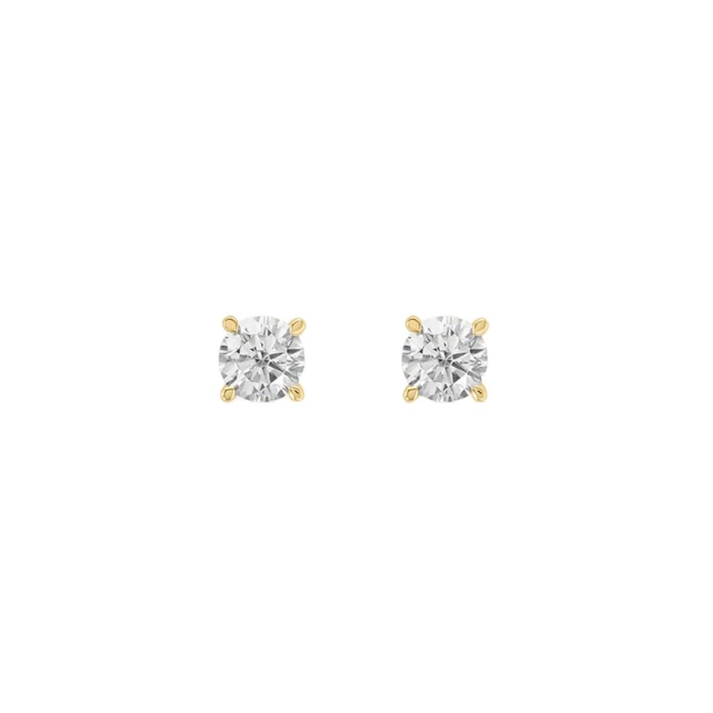 Stroili Earring Stud Light Point Claire Yellow Gold 9 KT Cubic Zirconia 1412070