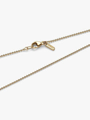 Collar Pandora con cadena de bolas chapada en oro de 14 quilates