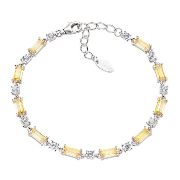 Bracciale Stardust Tennis Con Zirconi Baguette Gialli BT2REBGBZ16