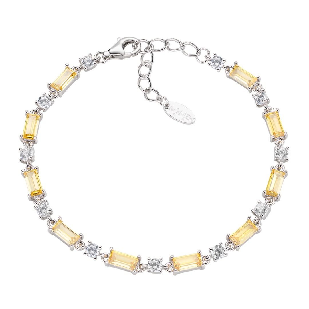 Stardust Tennis Bracelet with Yellow Baguette Zirconia