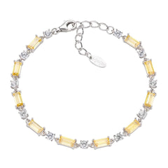 Stardust Tennis Bracelet with Yellow Baguette Zirconia