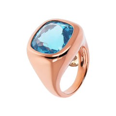 Anello Bronzallure Chevalier con Prisma Gem Taglio Cushion -