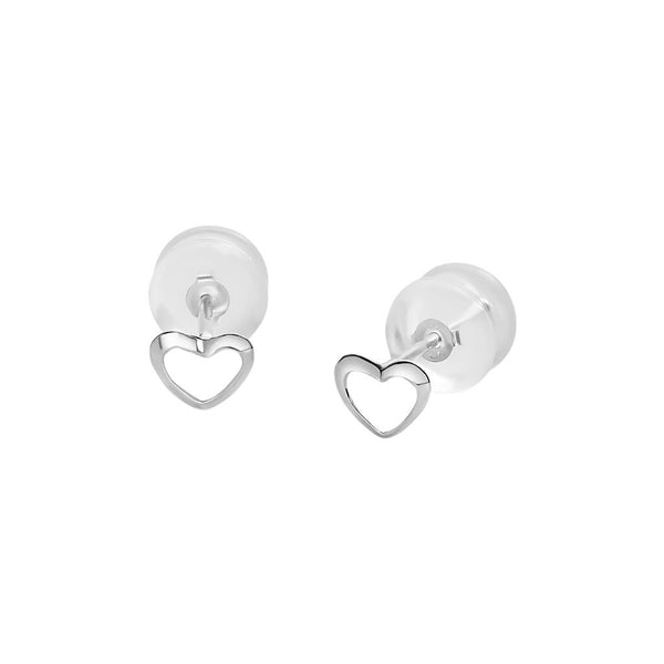 Orecchini Stroili Lobo Cuore Bon Ton Oro Bianco 9 KT 1401695