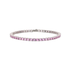 Bronzallure Tennis Bracelet with Round Cubic Zirconia