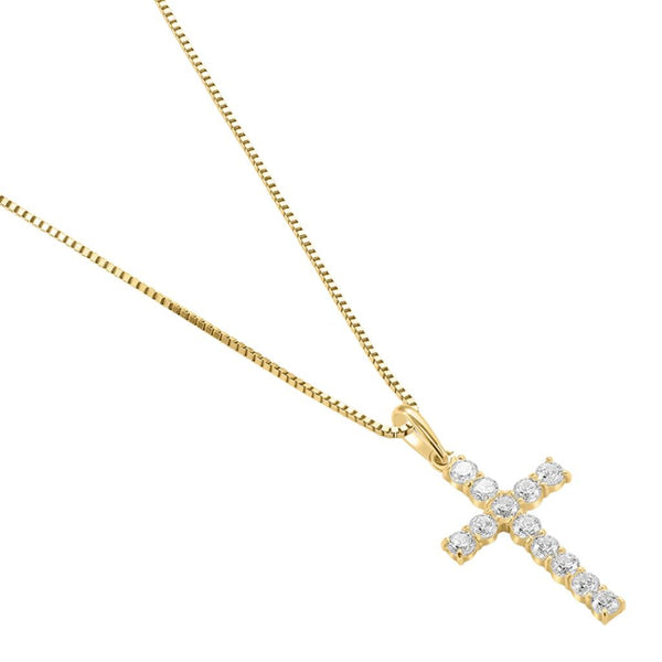 Ciondolo Stroili Croce Holy Oro Giallo 9 KT Cubic Zirconia 1436228