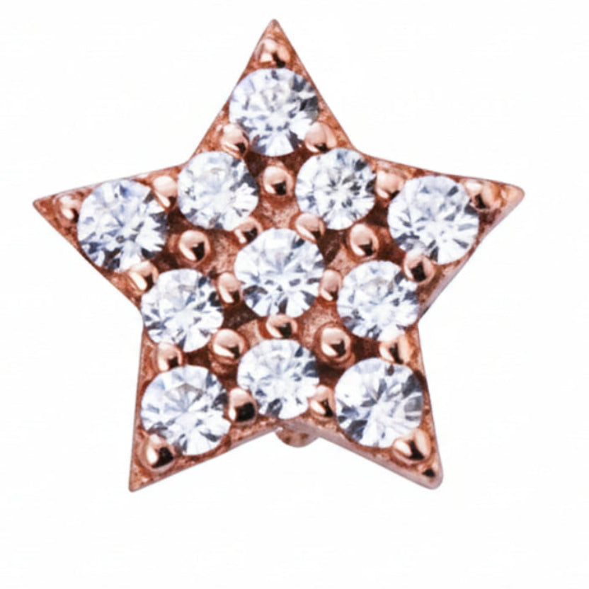 Charms Marcello Pane Stella Stopper Maxy con circonitas