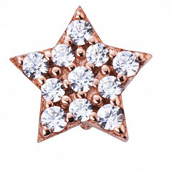 Charms Marcello Pane Stella Stopper Maxy con circonitas