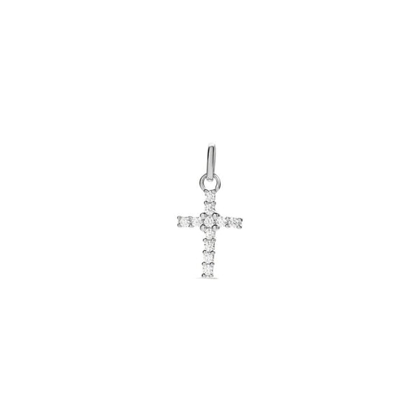 Ciondolo Stroili Croce Holy Oro Bianco 9 KT Cubic Zirconia 1411699