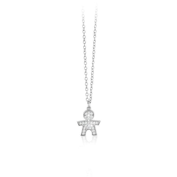 Collana Mabina Bimbo con Zirconi in Argento 925 553073