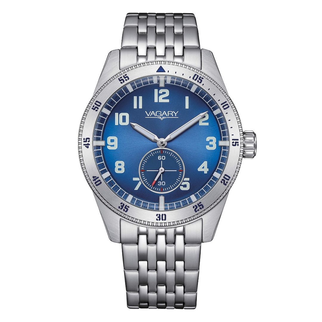 Orologio Vagary Uomo Fly Boy Blu Piccoli Secondi IB2-013-73