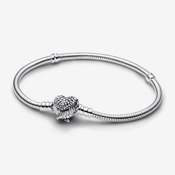 Bracciale Pandora Con Chiusura A Cuore E Ali d'Angelo 593680C01