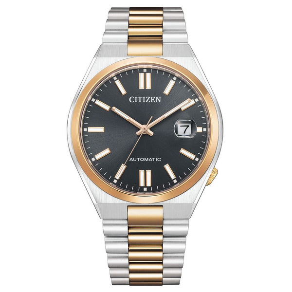 Orologio Citizen Tsuyosa Nero Bicolore Rosè e Acciaio NJ0154-80H