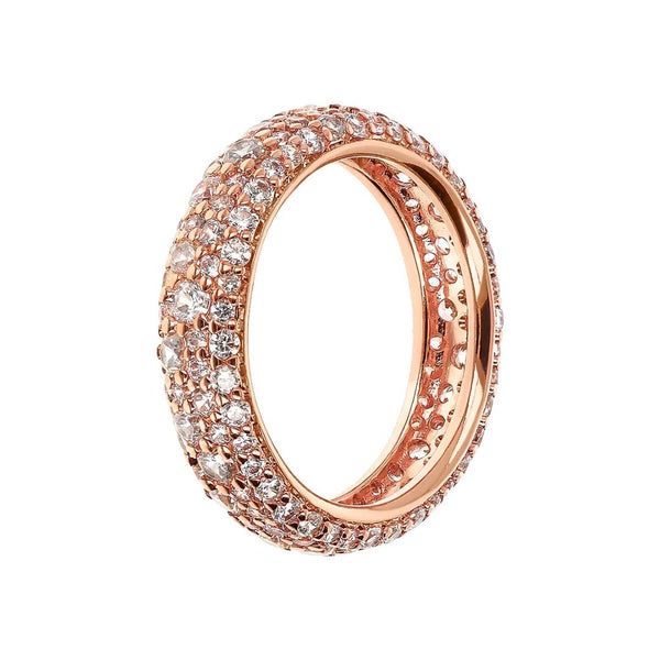 Anello Bronzallure Veretta In Pavé Di Cubic Zirconia Trasparenti WSBZ02342.WHITE-CZ-56