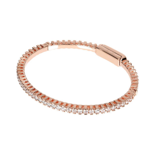 Pulsera de tenis rígida Bronzallure con circonitas cúbicas