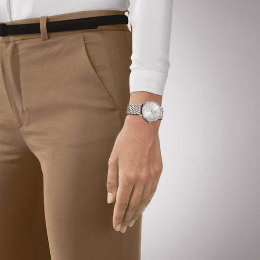 Orologio Tissot Donna Everytime Gent Acciaio Quarzo Solo Tempo Bianco