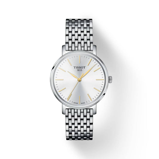 Orologio Tissot Donna Everytime Gent Acciaio Quarzo Solo Tempo Bianco