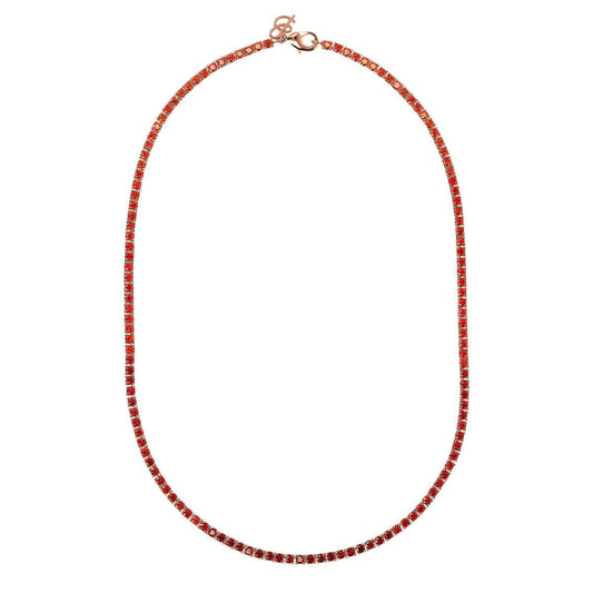 Collana Bronzallure Tennis con Cubic Zirconia Effetto Dégradé Arancione