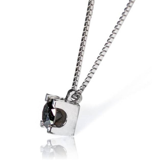 Collar de luz de punta brillante negra Bibigì de 0,09 ct