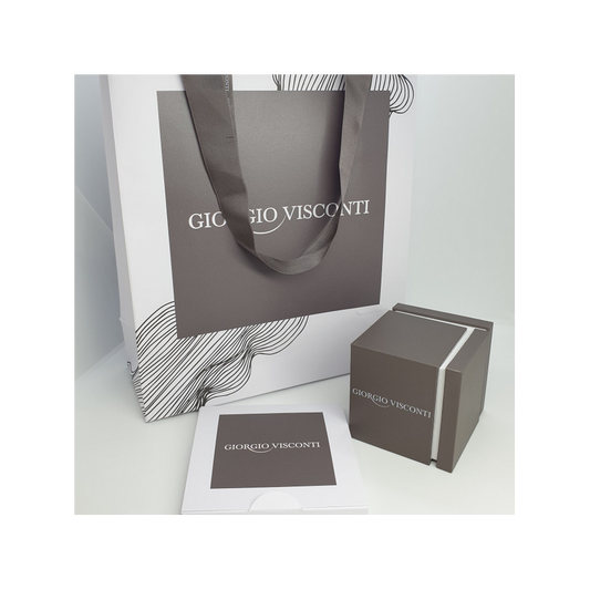 Giorgio Visconti Solitaire Ring with 0.15 ct Central Diamond