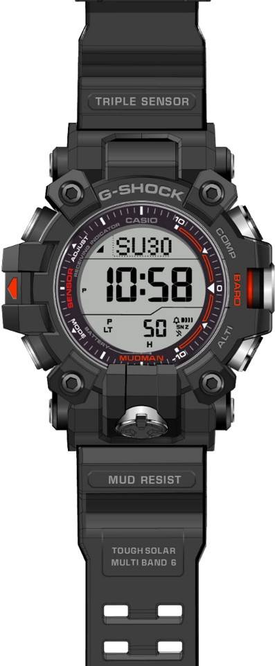 Orologio G-Shock da Uomo Master of G Nero e Rosso